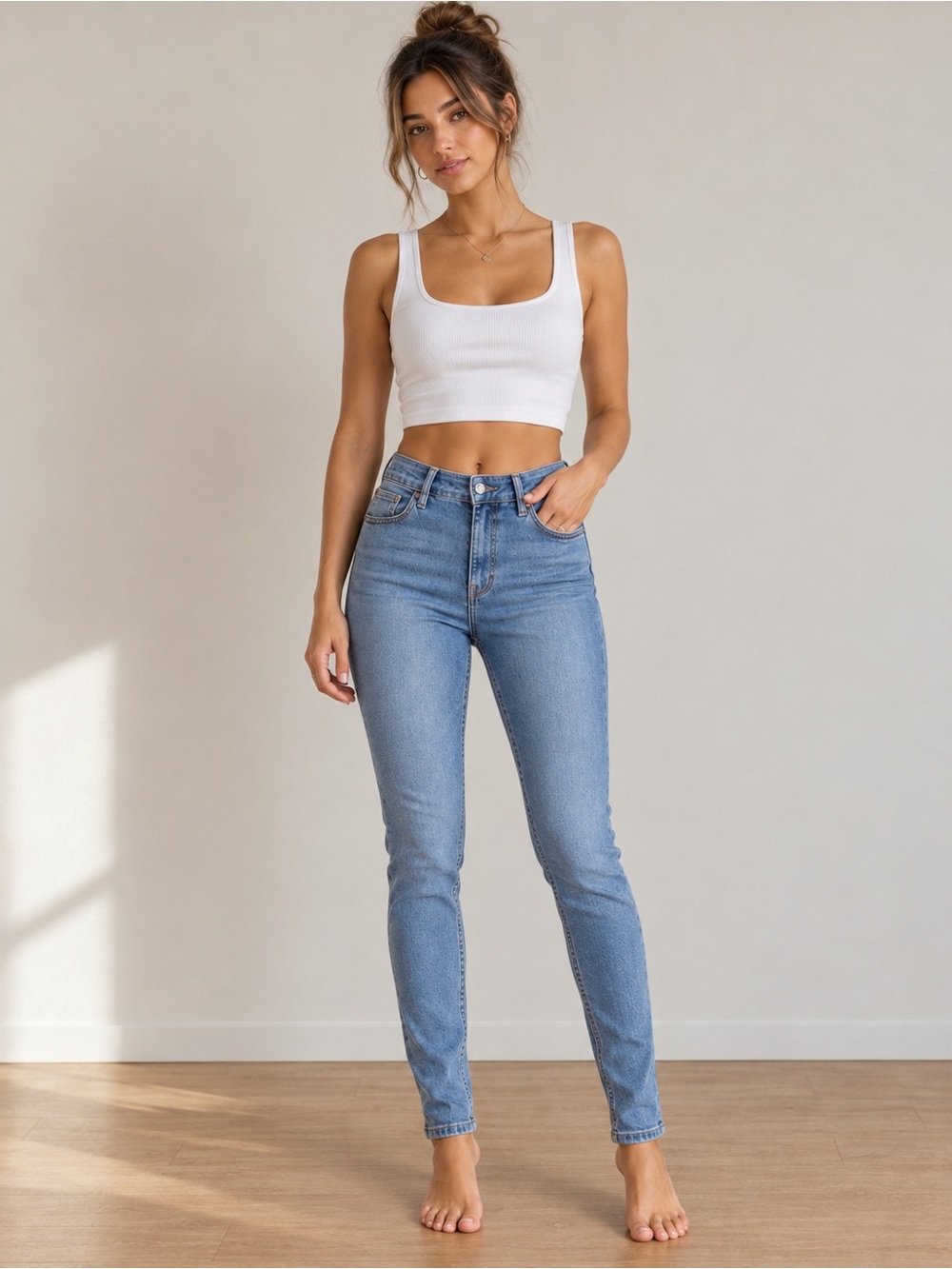 Calvin Klein Jeans Women’s Size 24 High Rise Skinny Jeggings Blue Stretch NWT